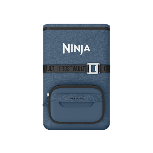 Ninja FrostVault Go 23 litre 36-can Backpack Soft Cooler in Lakeshore Blue | FF136EUUKNV | by SharkNinja - Image 1