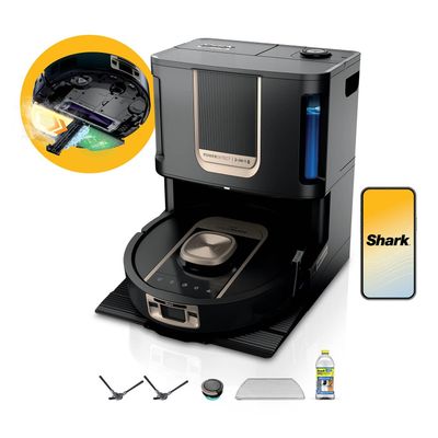 SHARK ThermaCharged PowerDetect RV2900XEUK Robot Vacuum Cleaner - Black, Black