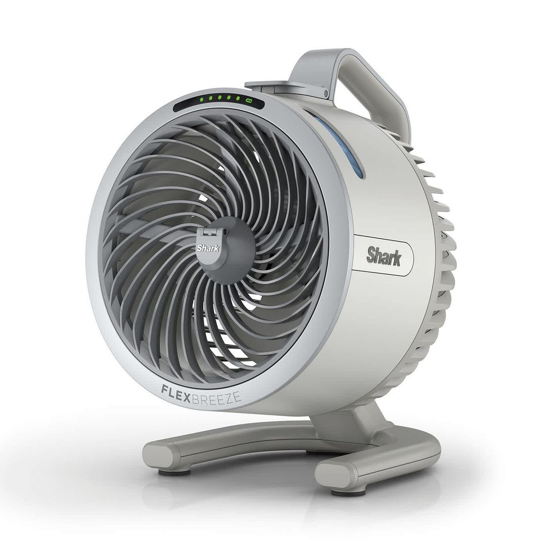 SHARK FlexBreeze HydroGo FA050UKDV Portable 6.8" Misting Turbo Fan - Dove & Cool Gray, Silver/Grey - Image 1
