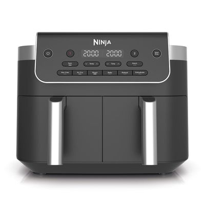 NINJA 6-in-1 DualZone DZ801UK 7.6L Air Fryer Grey, Silver/Grey