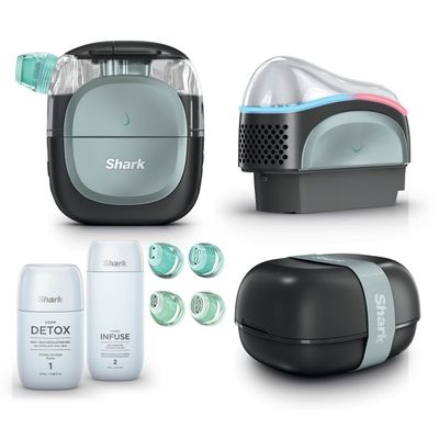 SHARK FacialPro Glow DePuffi At Home Facial - Warm Black, Black