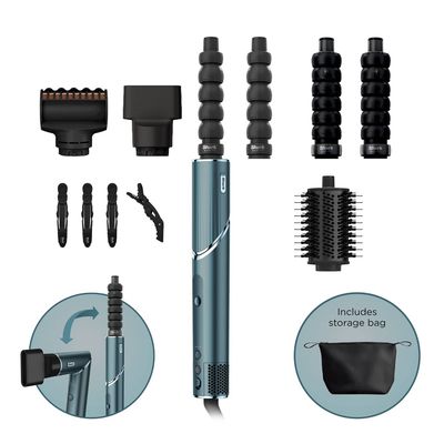 Shark FlexStyle 5-in-1 Air Styler & Hair Dryer in Teal | HD456TLUK | by SharkNinja - Thumbnail 2