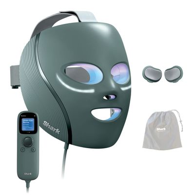 SHARK FW312UKSG CryoGlow Under-Eye Cooling LED Anti-Ageing & Blemish Repair Mask Sage, Green