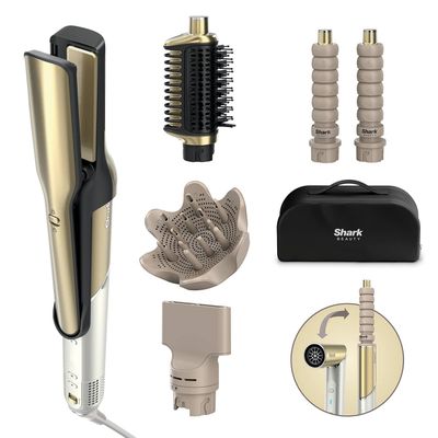 SHARK HD6052SUK Glam Waves & Curls Multi-Styler - Gold, Gold