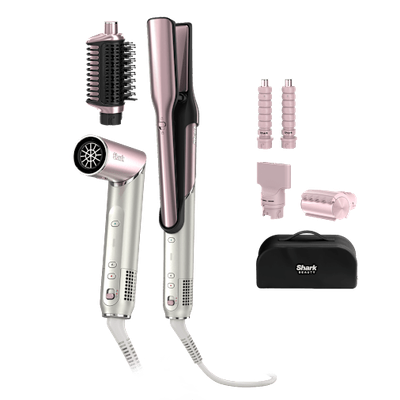 Shark Glam Ceramic & Air Styling and Drying System with FrizzFighter in Pink | HD6051SUKPK | by SharkNinja