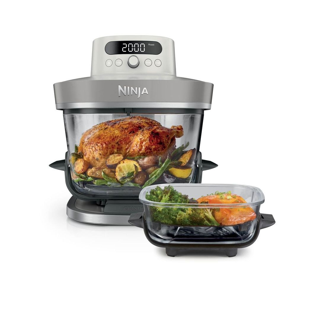 NINJA CRISPi Pro AS101UKLG 7-in-1 Glass Air Fryer Bone, Cream - Image 1
