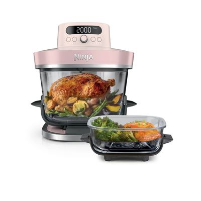 NINJA CRISPi Pro AS101UKRS 7-in-1 Glass Air Fryer Rose Quartz, Pink