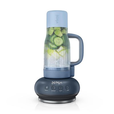 NINJA BlendBoss DB351UKCY Tumbler Blender - Cyberspace, Silver/Grey,Blue