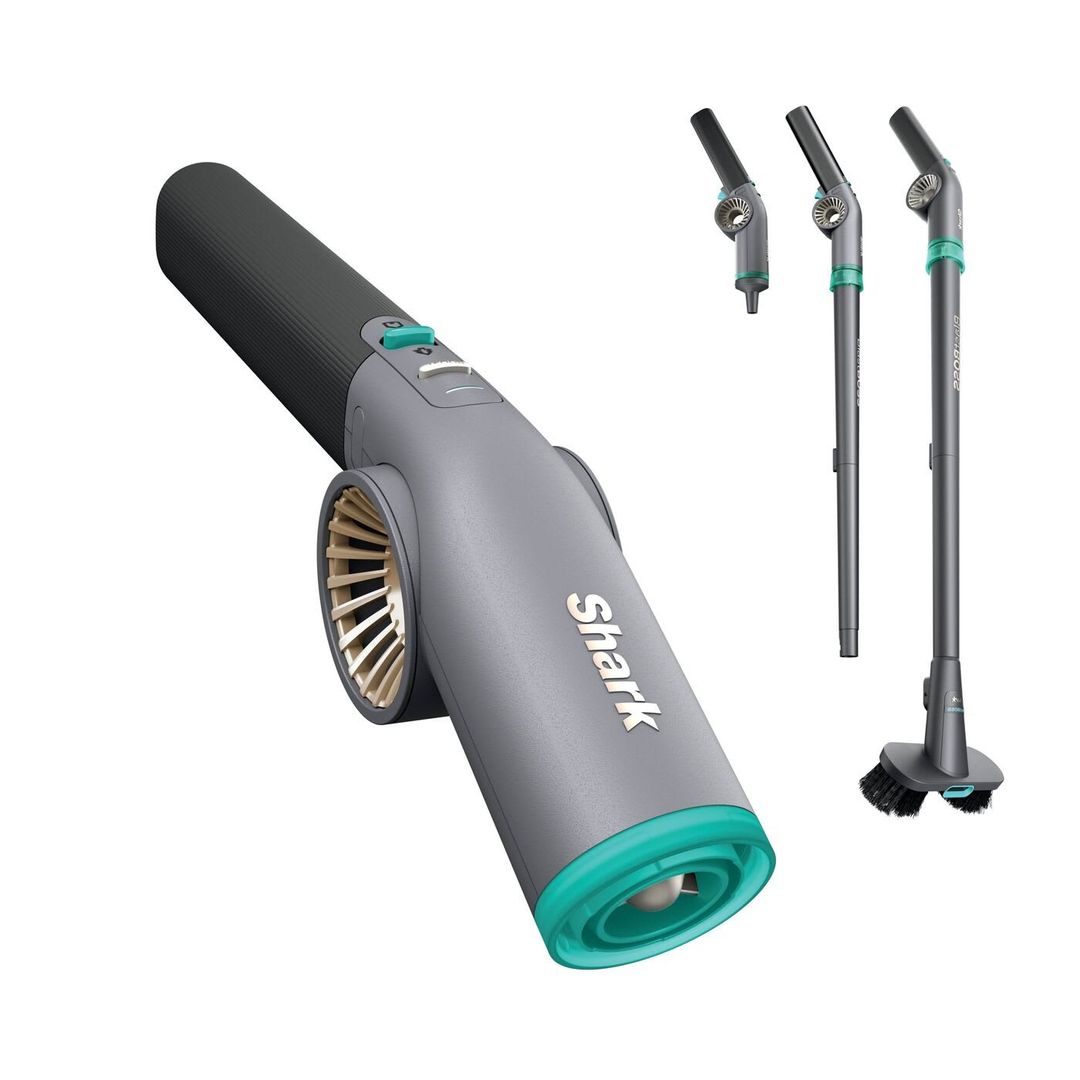 Shark BlastBoss All-in-One Cordless Air Blasting System With BlastBroom in Black | AB2111UK | by SharkNinja - Image 1