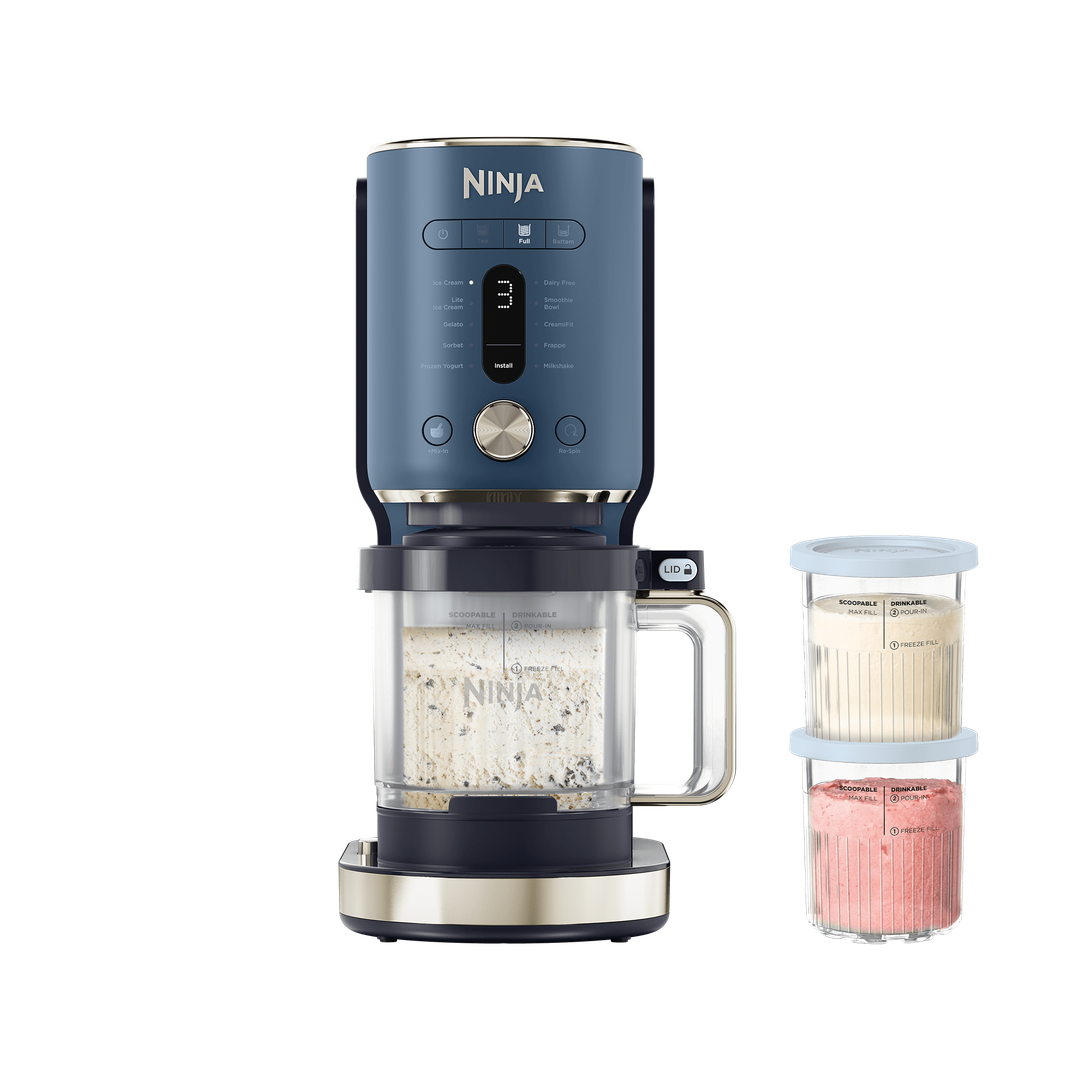 Ninja CREAMi XL 11-in-1 Ice Cream Maker – in Navy | NC601UK | by SharkNinja - Image 1