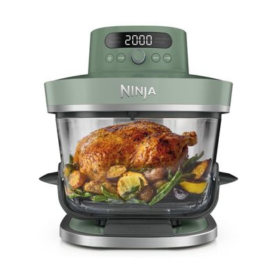 Ninja CRISPi PRO 5-in-1 XL Glass Air Fryer in Moss Green | AS090UKGN | by SharkNinja