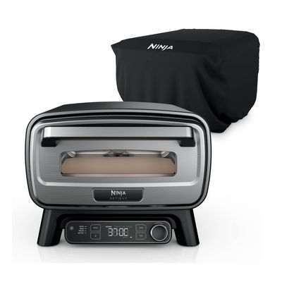 Ninja Artisan Outdoor Pizza & Air Fry Oven with Cover MO203UK Grey