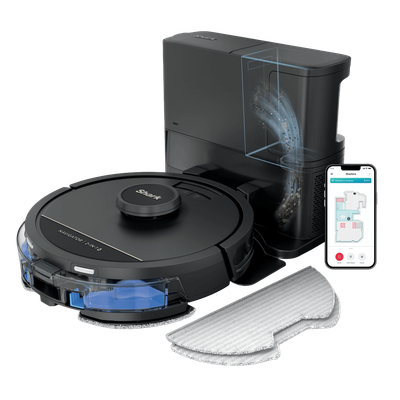 Shark Navigator 2-in-1 Robot Vacuum and Mop – in Black | RVA120E2UK | by SharkNinja