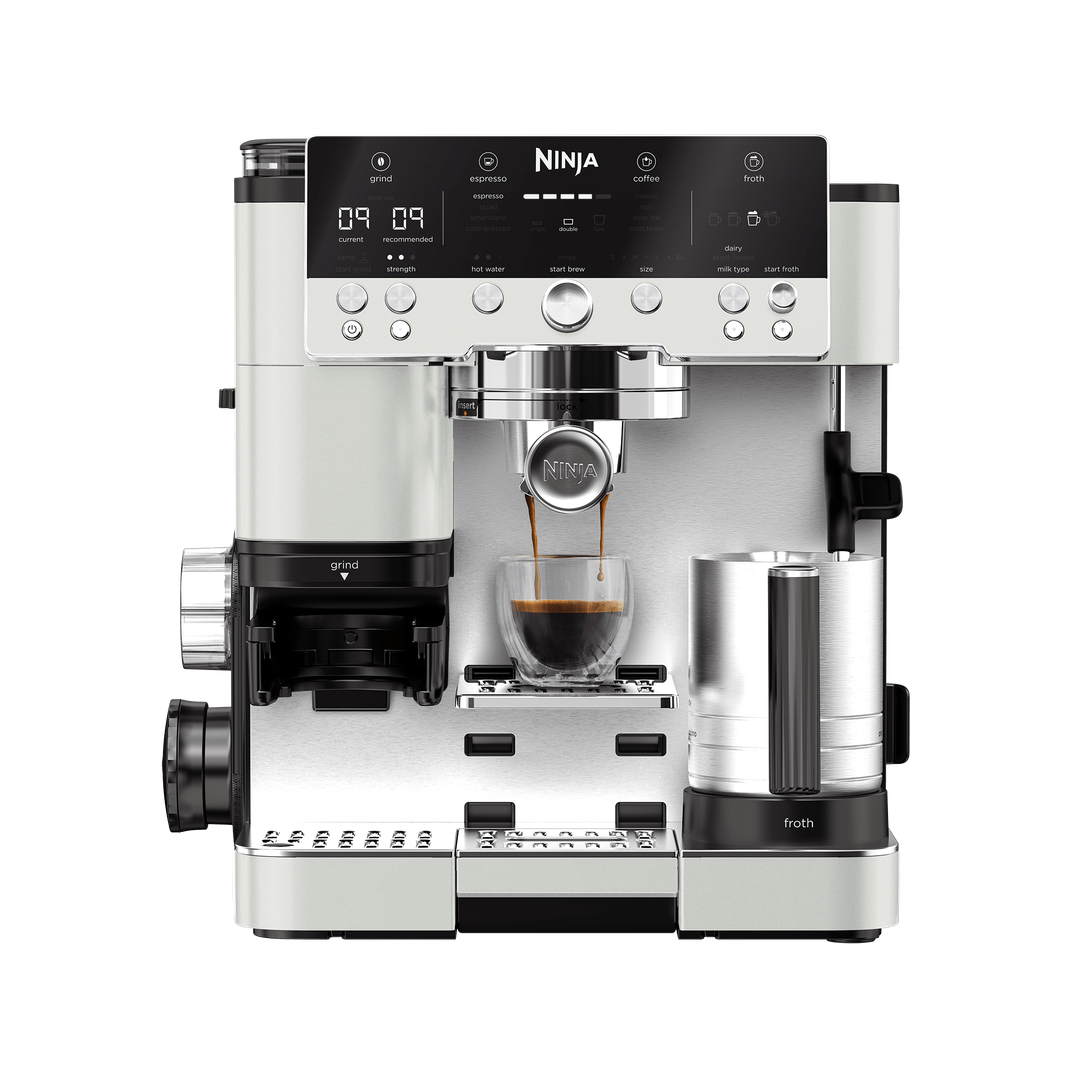Ninja Luxe Café Premier Plus Series Espresso Machine in Oat White | ES655UKWH | by SharkNinja - Image 1