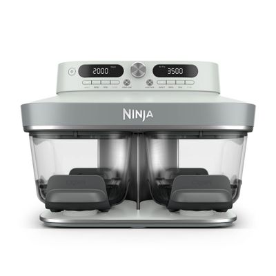 Ninja CRISPi DualZone 8-in-1 Function Glass Air Fryer in White | DD102UKWH | by SharkNinja