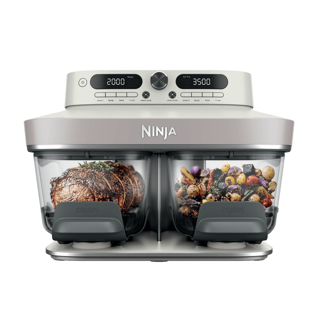 Ninja CRISPi DualZone 8-in-1 Function Glass Air Fryer in Bone | DD102UKIV2 | by SharkNinja - Image 1
