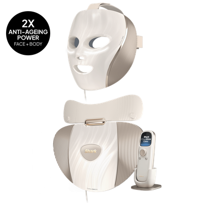 Shark CryoGlow Clinic Face + Body System in White Gold | FW575UKGD1 | by SharkNinja