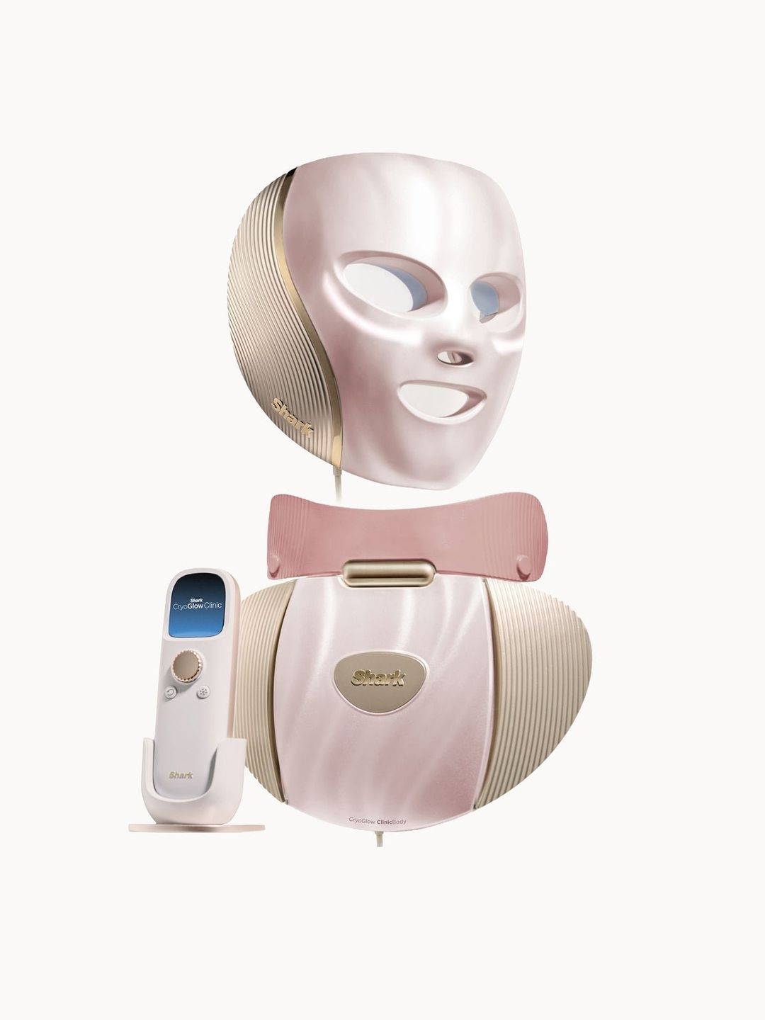 Shark CryoGlow Clinic LED Face + Body System in Rose Gold | FW575UKPK1 | by SharkNinja - Image 1