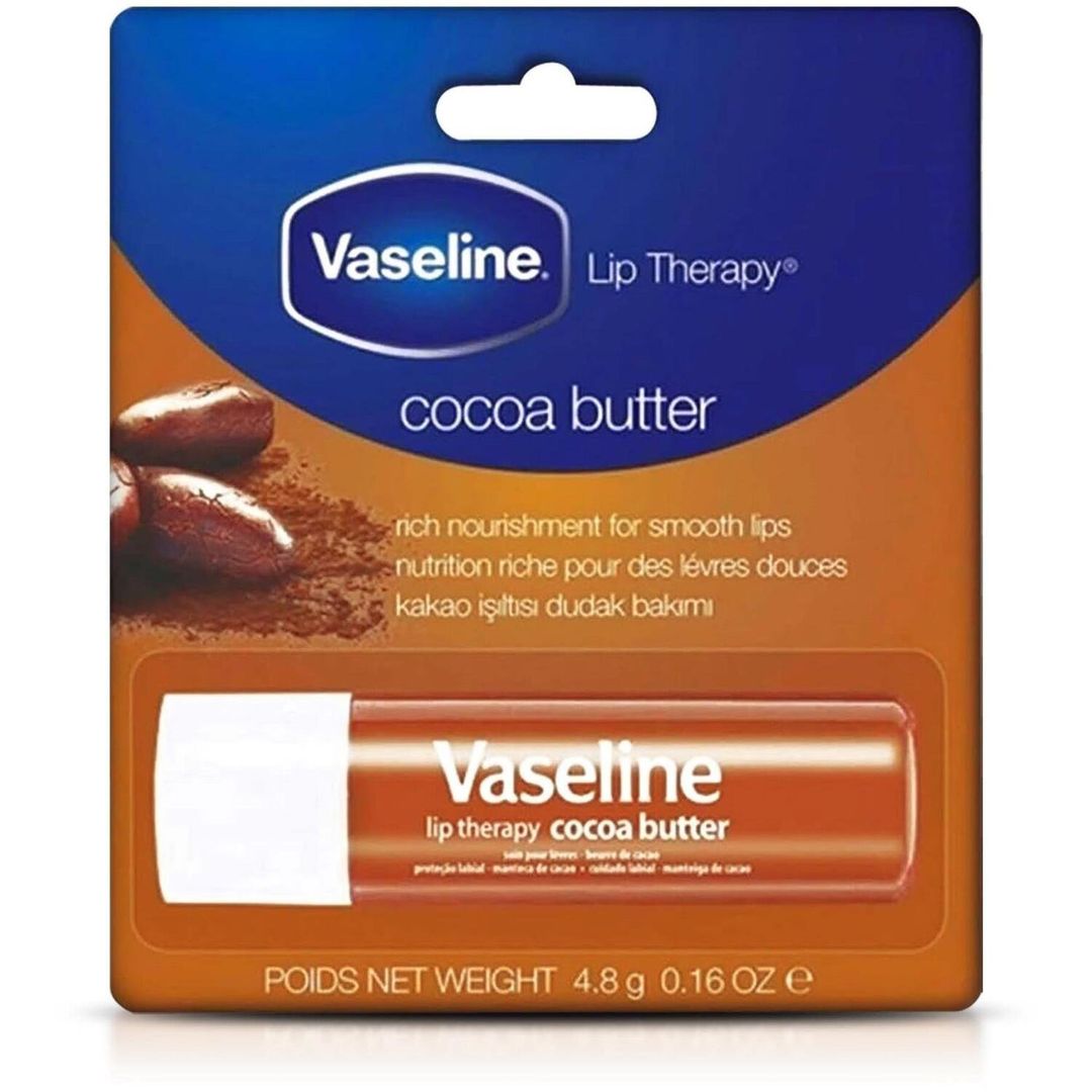 Vaseline Cocoa Butter Lip Therapy Lip Balm Stick 4.8g - White - Image 1