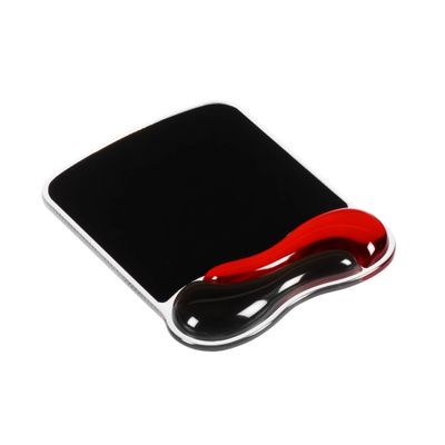 KENSINGTON Duo Gel Mouse Mat Black & Red, Black,Red