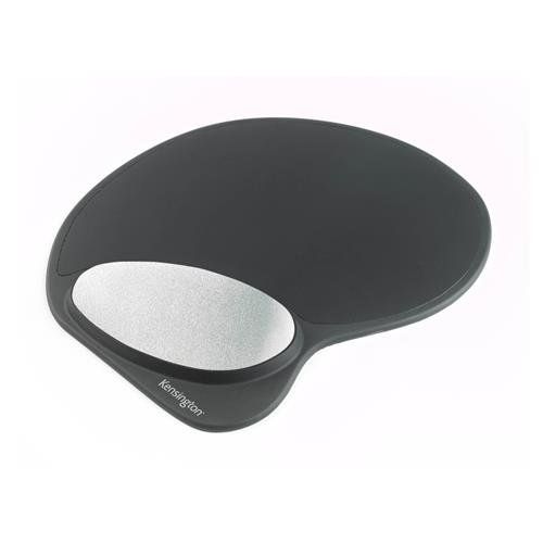 Kensington Memory Gel Mouse Pad with Integral Wrist Rest Black - Image 1