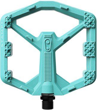 crankbrothers Stamp 0 Flat Pedals - Turquoise, Large - Image 1