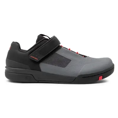Crank Brothers Stamp SpeedLace Flat MTB Shoes Grey/Black/Red