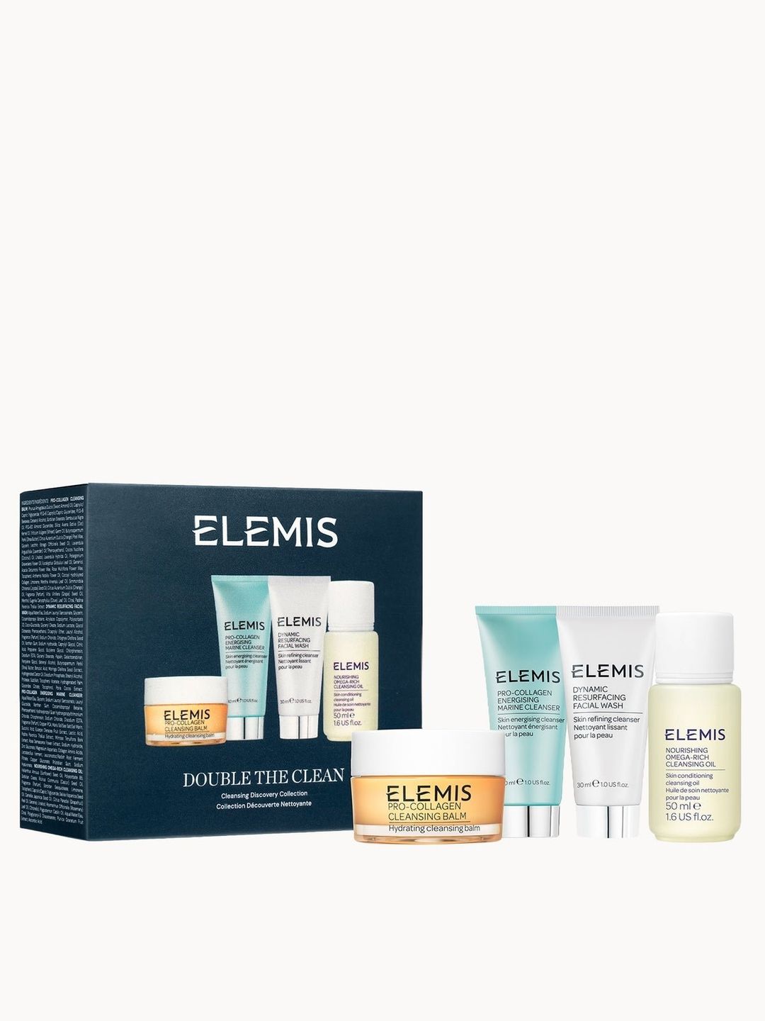 ELEMIS Double The Clean Skincare Set (23% Saving, Worth £49.00) - Image 1