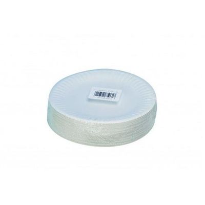 ValueX Paper Plates 7 inch White (Pack 100) - 0511040