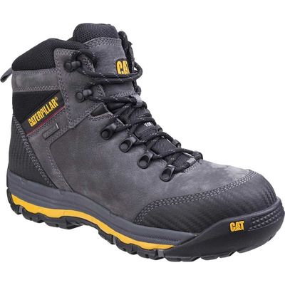 Caterpillar Mens Munising Waterproof Safety Boots Dark Shadow Size 6