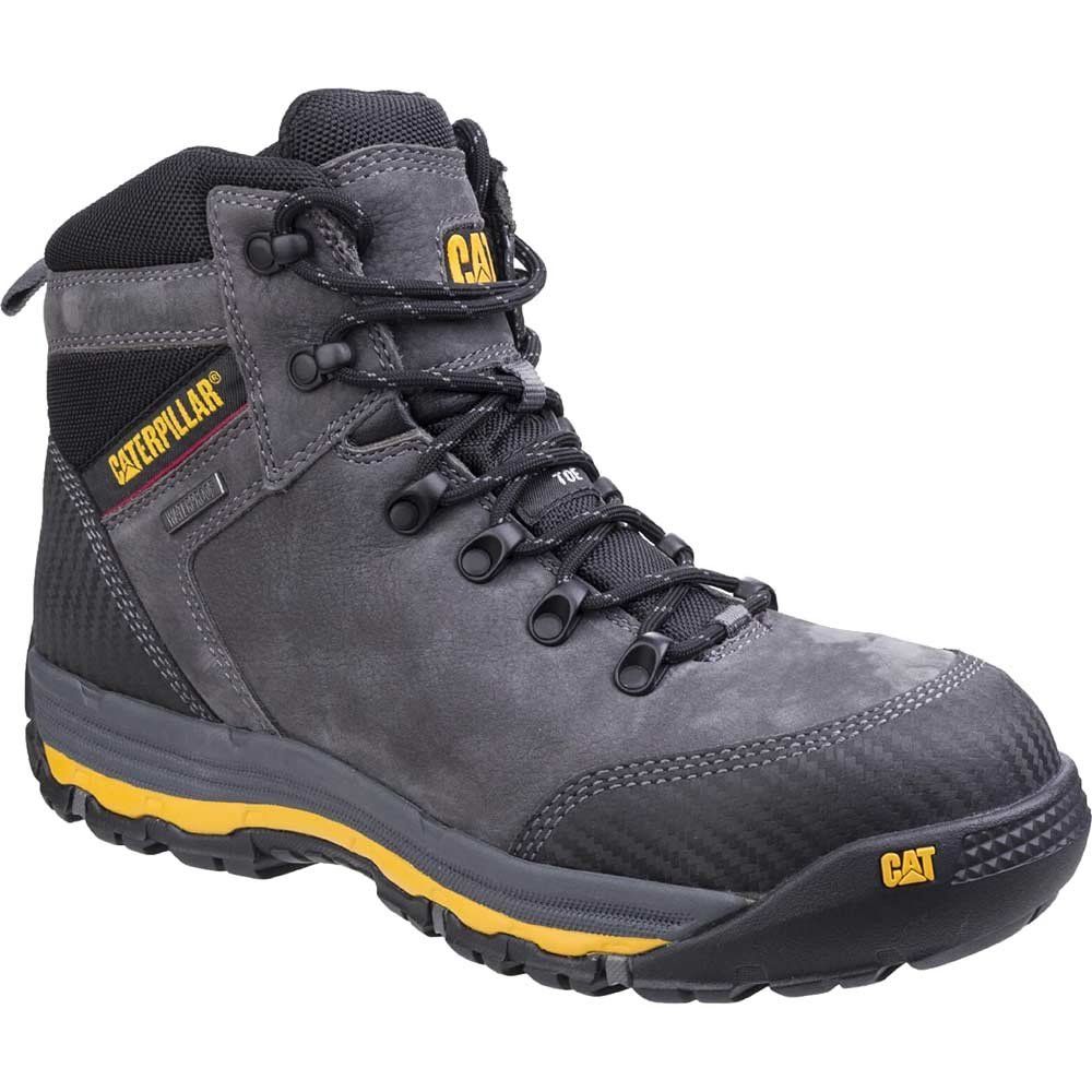 Caterpillar Mens Munising Waterproof Safety Boots Dark Shadow Size 12 - Image 1