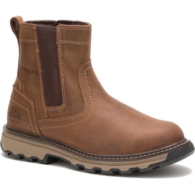 Caterpillar Mens Pelton Safety Boots Beige Size 11
