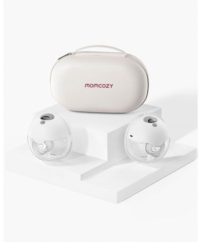 MOMCOZY All-in-one M5 Electric Wearable Double Breast Pump - Quill Grey