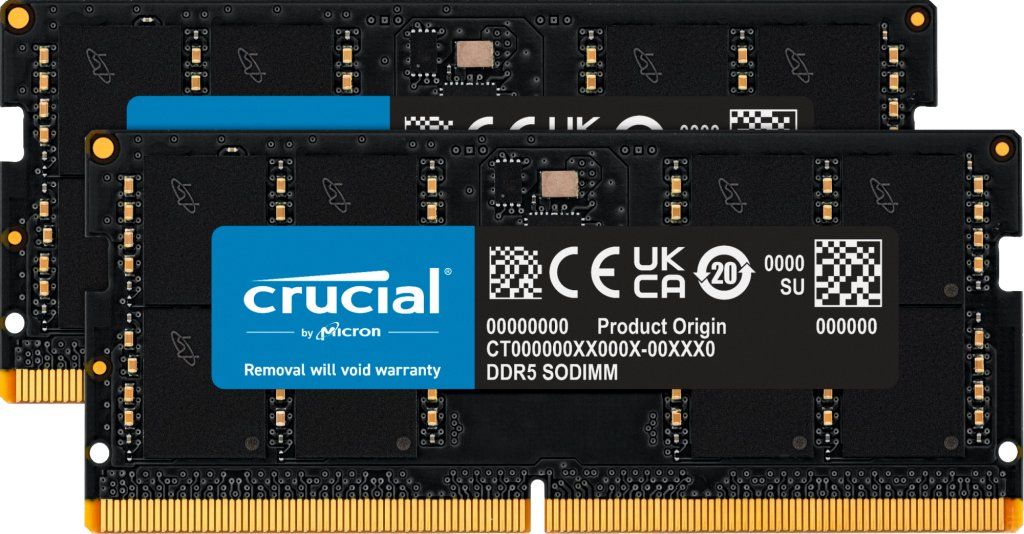Crucial CT2K64G56C46S5 memory module 128 GB 2 x 64 GB DDR5 - Image 1