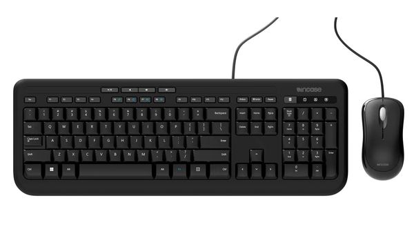 Incase Designed by Microsoft Wired Desktop 600 keyboard Mouse included