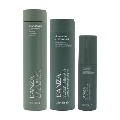 L'Anza Scalp Therapy Stimulating Shampoo in Green | Size: 300ml - Thumbnail 2