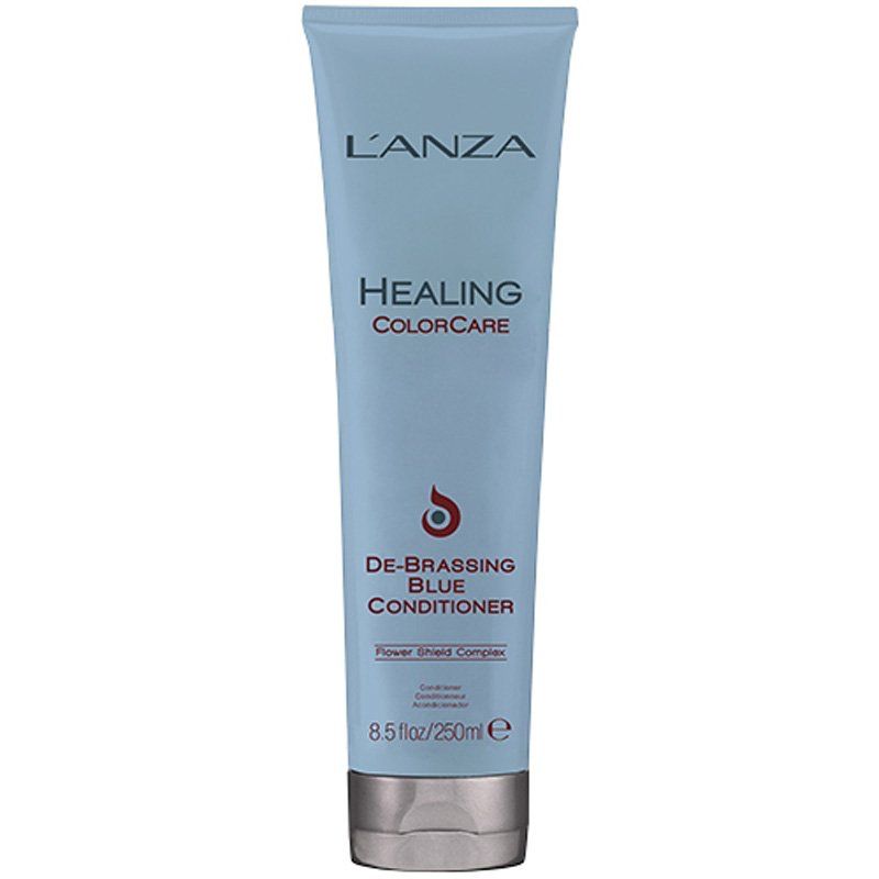 L'Anza Healing ColorCare Blue De-Brassing Conditioner 250ml in Clear - Image 1