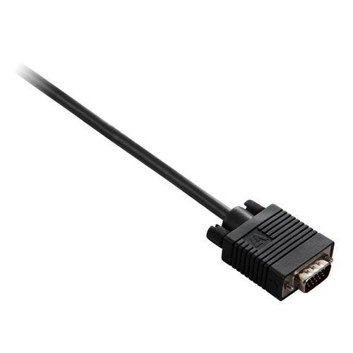 V7 Black Video Cable VGA Male to VGA Male 2m 6.6ft - Image 1