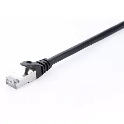 V7 CAT6 Ethernet Shielded STP 02M Black - Thumbnail 2
