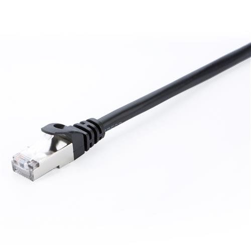 V7 CAT6 Ethernet Shielded STP 05M Black - Image 1
