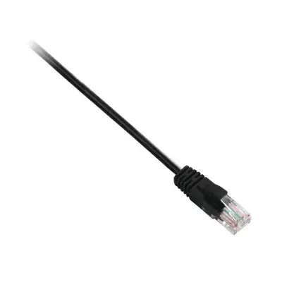 V7 Black Cat6 Unshielded (UTP) Cable RJ45 Male to RJ45 Male 1m 3.3ft - Thumbnail 2