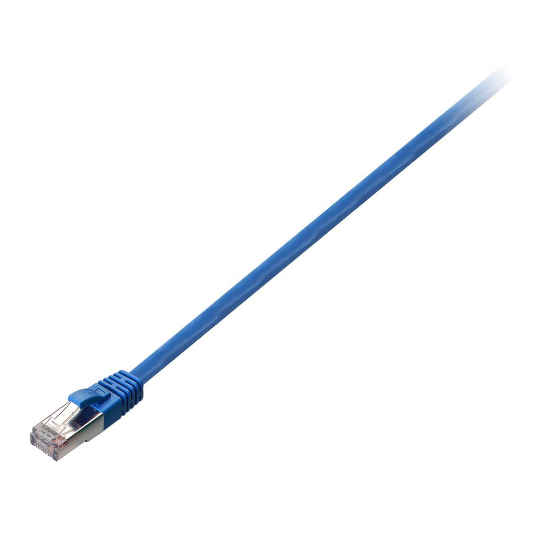 V7 CAT6 Ethernet Shielded STP 03M Blue - Image 1