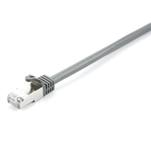 V7 Grey Cat6 Shielded (STP) Cable RJ45 Male to RJ45 Male 5m 16.4ft - Image 1