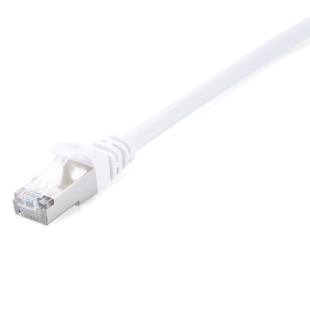 V7 CAT6 Ethernet Shielded STP 02M White - Image 1