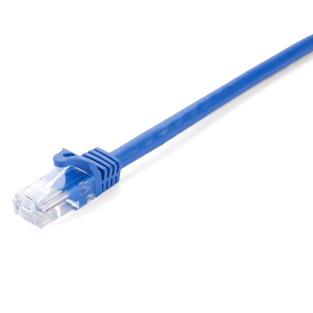 V7 CAT6 Ethernet UTP 0.5M Blue - Image 1