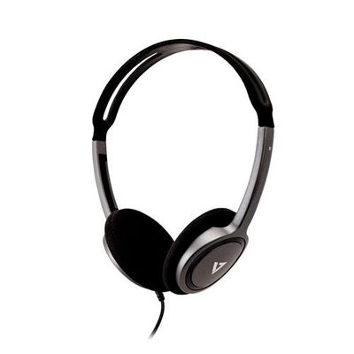 V7 HA310-2EP headphones/headset Wired Head-band Music Black. Silver