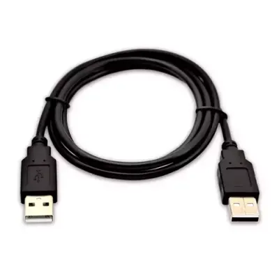 V7 Black USB Cable USB 2.0 A Male to USB 2.0 A Male 1m 3.3ft - Thumbnail 2
