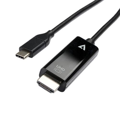 V7 V7UCHDMI-2M video cable adapter USB Type-C HDMI Black - Image 1
