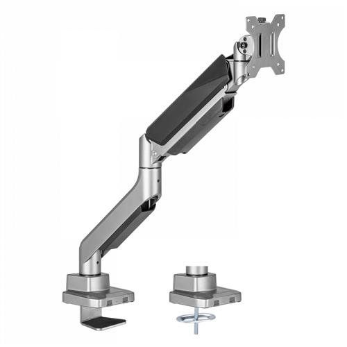 V7 DM1HDS monitor mount / stand 124.5 cm (49") Desk Black. Silver - Image 1