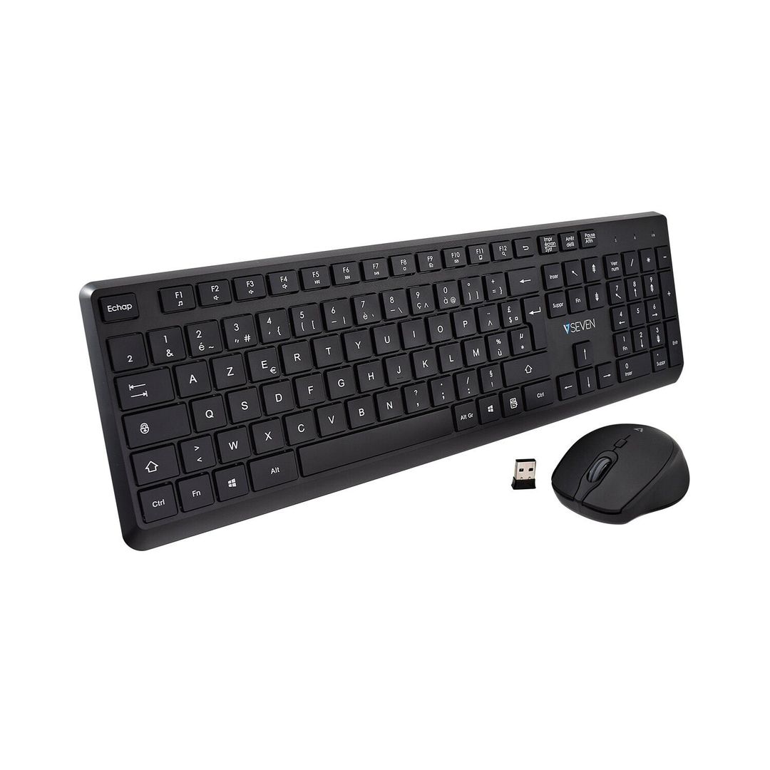 V7 CKW350FR Wireless Keyboard and Mouse Combo - FR Layout - Image 1